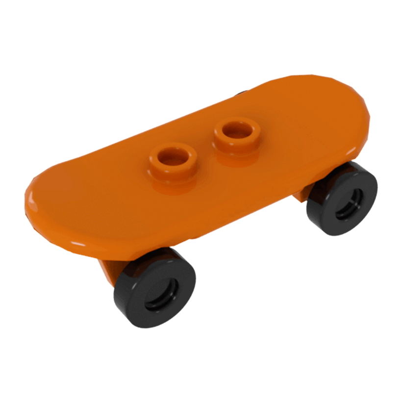 Спорт Lego Skateboard 2 Black Wheel 42511c01 4255810 6029936 6155188 249626 4569104 6223673 Orange Б/У - Retromagaz