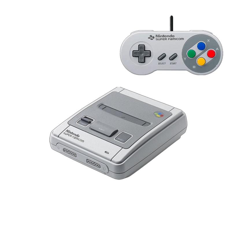 Набір Консоль Nintendo SNES Classic Mini CLV-301 Super Famicom Japan Light Grey + 21 Вбудована Гра Б/У  + Геймпад Дротовий - Retromagaz