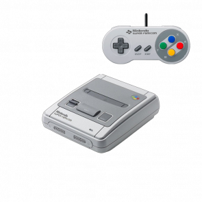 Набір Консоль Nintendo SNES Classic Mini CLV-301 Super Famicom Japan Light Grey + 21 Вбудована Гра Б/У  + Геймпад Дротовий - Retromagaz