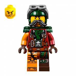 Фігурка Lego Flintlocke Epaulettes Ninjago Sky Pirates njo197 Б/У