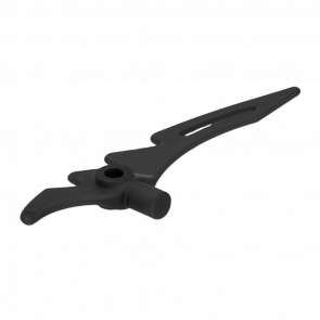 Зброя Lego Сокира Crescent Blade Serrated with Bar 98141 6116900 Pearl Dark Grey 10шт Б/У