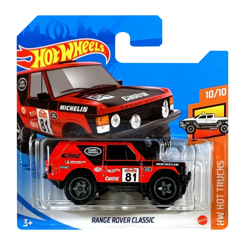 Машинка Базова Hot Wheels Range Rover Classic Hot Trucks 1:64 GRX34 Red - Retromagaz