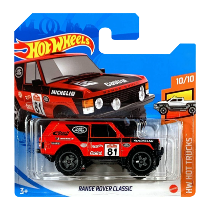 Машинка Базовая Hot Wheels Range Rover Classic Hot Trucks 1:64 GRX34 Red - Retromagaz
