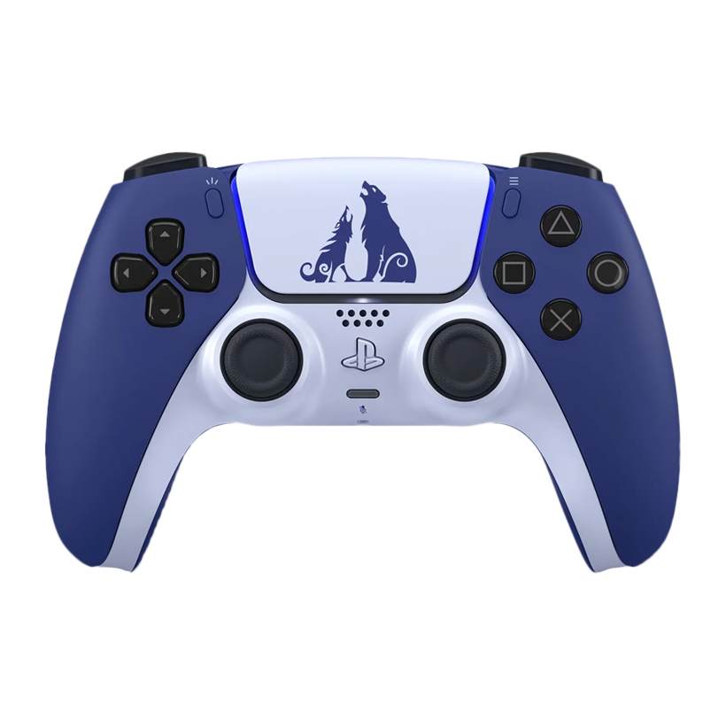 Геймпад Бездротовий Sony PlayStation 5 DualSense God of War Ragnarok Limited Edition White Blue Новий - Retromagaz