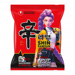 Лапша Nongshim x K-Pop Demon Hunters Shin Рамьон с Грибами и Овощами Острая 120g - Retromagaz