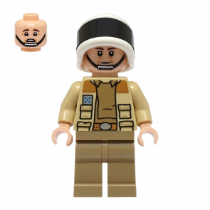 Фигурка Lego Повстанец Captain Antilles Dark Tan Shirt Large Rank Badge Star Wars sw1328 75387 Б/У