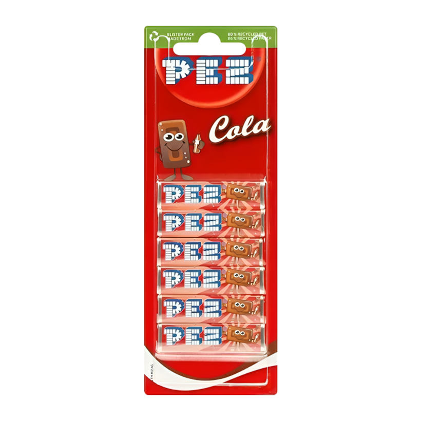 Цукерки Жувальні PEZ Cola 6 Pieces 51g - Retromagaz