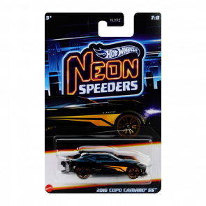 Тематична Машинка Hot Wheels 2018 COPO Camaro SS Neon Speeders 1:64 JCB06 Black Тематична Машинка Hot Wheels 2018 COPO Camaro SS Neon Speeders 1:64 JCB06 Black - Retromagaz