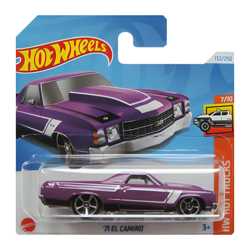 Машинка Базовая Hot Wheels '71 El Camino Hot Trucks 1:64 HTC34 Purple - Retromagaz