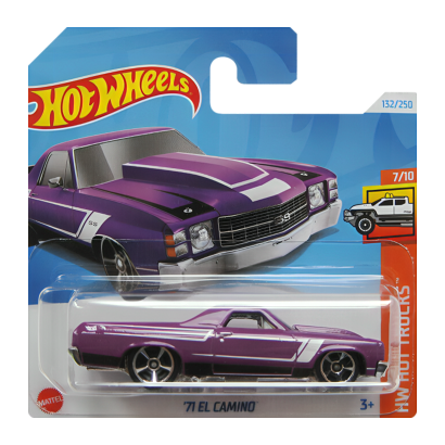 Машинка Базовая Hot Wheels '71 El Camino Hot Trucks 1:64 HTC34 Purple - Retromagaz