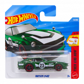 Машинка Базовая Hot Wheels Datsun 240Z Then and Now 1:64 JJL53 Green - Retromagaz