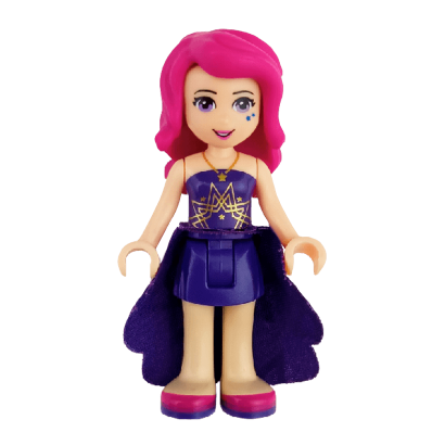 Фигурка Lego Livi Dark Purple Skirt Friends Girl frnd146 Б/У - Retromagaz