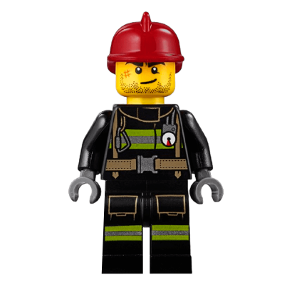 Фігурка Lego 973pb1302 Reflective Stripes with Utility Belt City Fire cty0343 Б/У - Retromagaz