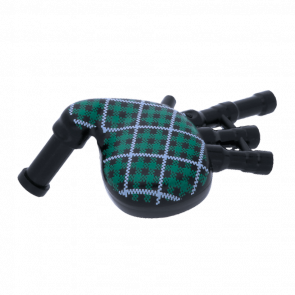 Искусство Lego Bagpipes with Green and White Tartan Pattern 99252pb01 6000268 Black Б/У
