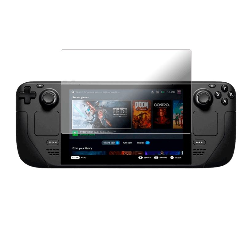 Защитное Стекло RMC Steam Deck Cover Trans-Clear Новый - Retromagaz