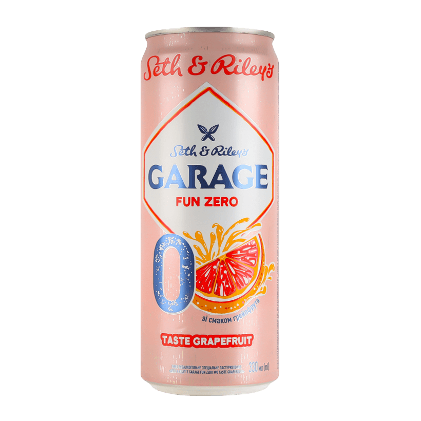 Пиво Безалкогольне Garage Seth & Riley's Fun Zero 0% Grapefruit 330ml - Retromagaz
