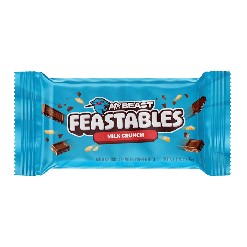 Батончик MrBeast Feastables Milk Crunch 35g - Retromagaz