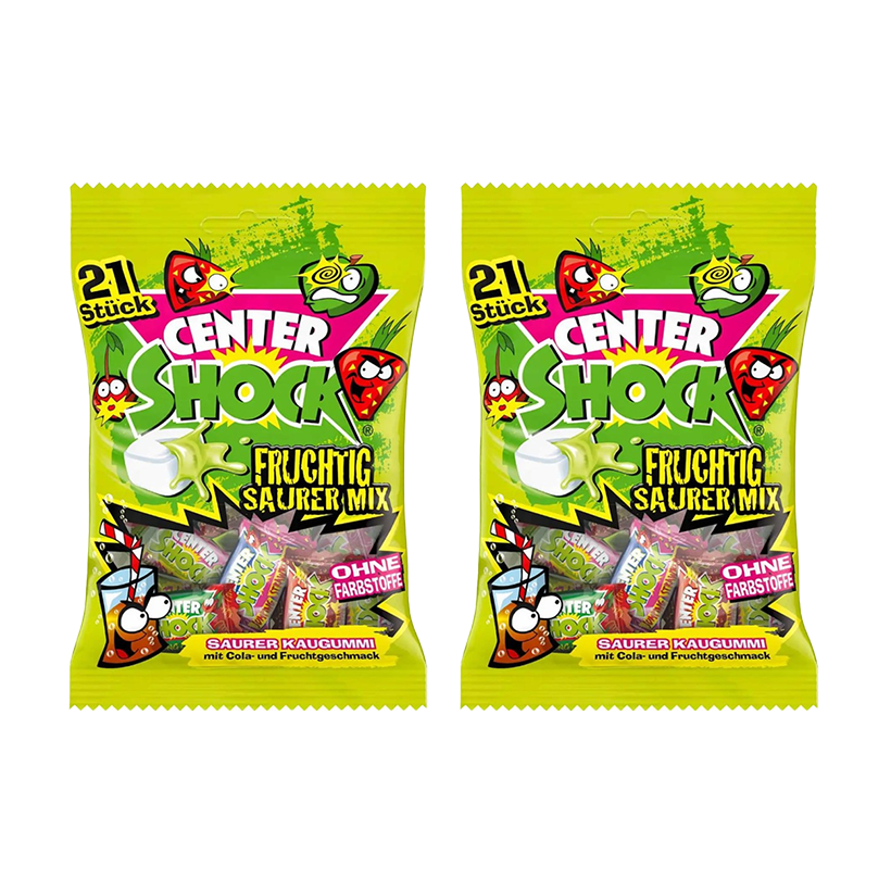Набор Жевательная Резинка 2шт Center Shock Ассорти 84g - Retromagaz