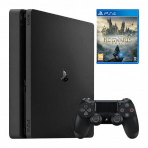 Набір Консоль Sony PlayStation 4 Slim 1TB Black Новий + Гра Hogwarts Legacy Російські Субтитри Набір Консоль Sony PlayStation 4 Slim 1TB Black Новий + Гра Hogwarts Legacy Російські Субтитри - Retromagaz