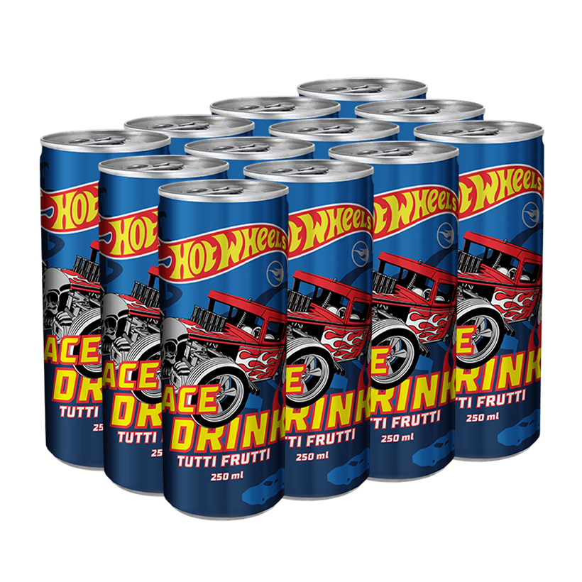 Набор Напиток 12шт Hot Wheels Race Drink 250ml - Retromagaz