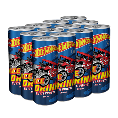 Набір Напій 12шт Hot Wheels Race Drink 250ml - Retromagaz