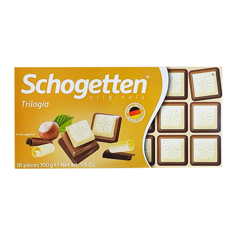 Шоколад Білий Schogetten Trilogia 100g - Retromagaz