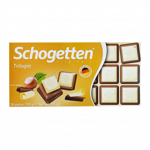 Шоколад Білий Schogetten Trilogia 100g 4000415143800 - Retromagaz