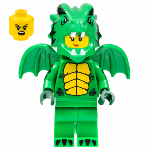 Фігурка Lego Green Dragon Costume Collectible Minifigures Series 23 col409 1 Б/У - Retromagaz