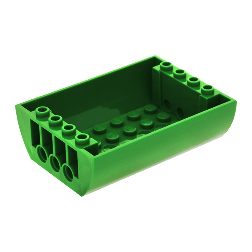 Скос 2шт Lego Закругленная Inverted Double 6 x 8 x 2 45410 4195059 6021714 Green Б/У - Retromagaz