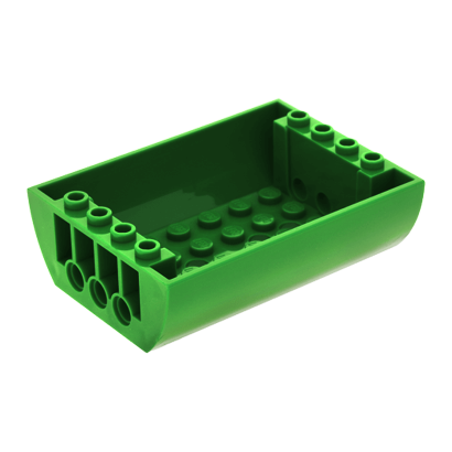 Скіс Lego Inverted Double Заокруглена 6 x 8 x 2 45410 4195059 6021714 Green 4шт Б/У - Retromagaz