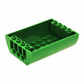 Скос Lego Inverted Double Закругленная 6 x 8 x 2 45410 4195059 6021714 Green 4шт Б/У - Retromagaz