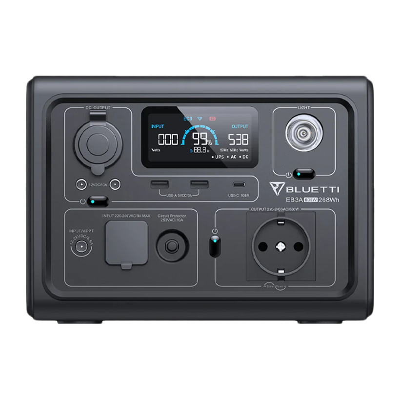Зарядное Устройство Bluetti EB3A (PB930784) Black 268Wh 600 W Новый - Retromagaz