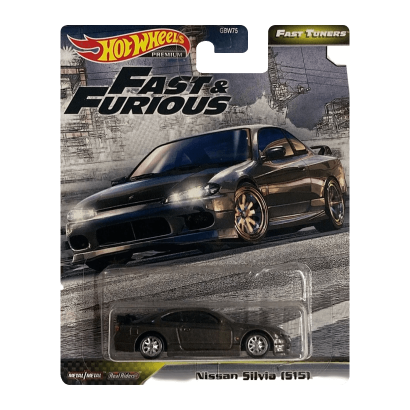 Машинка Premium Hot Wheels Nissan Silvia (S15) Fast & Furious 1:64 GJR63 Black - Retromagaz