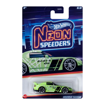 Тематическая Машинка Hot Wheels Honda S2000 Neon Speeders 1:64 HLH72/HRW72 Green - Retromagaz