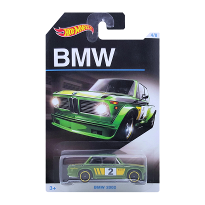 Тематическая Машинка Hot Wheels BMW 2002 BMW 1:64 DJM83 Green - Retromagaz