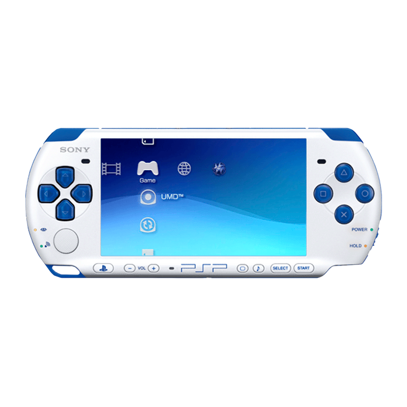 Консоль Sony PlayStation Portable Slim PSP-3ххх Monster Hunter Limited Edition Модифицированная 32GB White Blue Б/У - Retromagaz