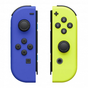 Контроллеры Беспроводной Nintendo Switch Joy-Con Yellow Blue Б/У Отличный - Retromagaz