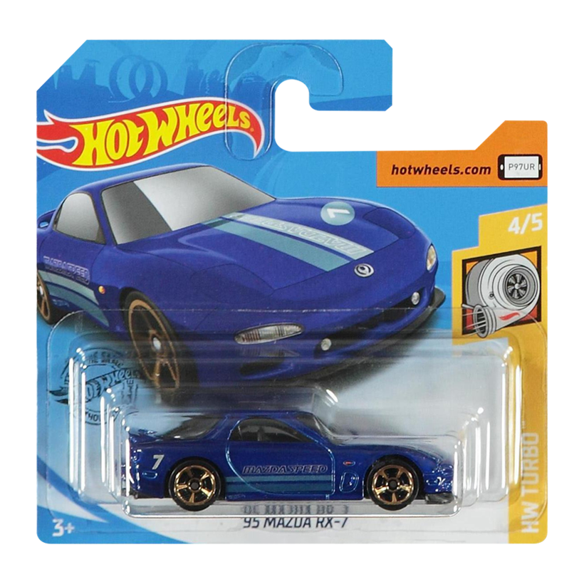Машинка Базовая Hot Wheels '95 Mazda RX-7 Turbo 1:64 GHF76 Dark Blue - Retromagaz