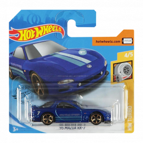 Машинка Базовая Hot Wheels '95 Mazda RX-7 Turbo 1:64 GHF76 Dark Blue