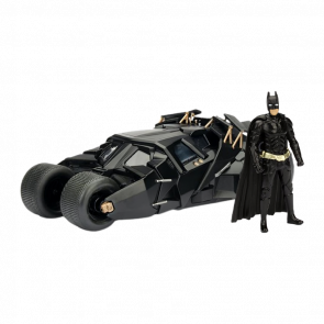 Машинка Jada Batman (2008) Бэтмобиль Темного Рыцаря с Фигуркой Бэтмена 1:24 Black