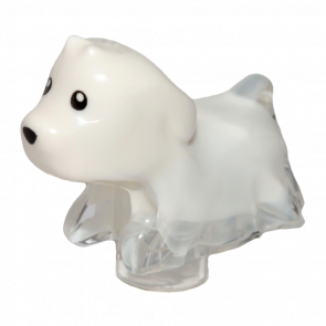 Фігурка Lego Земля Dog Ghost with Marbled White Pattern Spencer Animals 52672pb01 Trans Clear Б/У