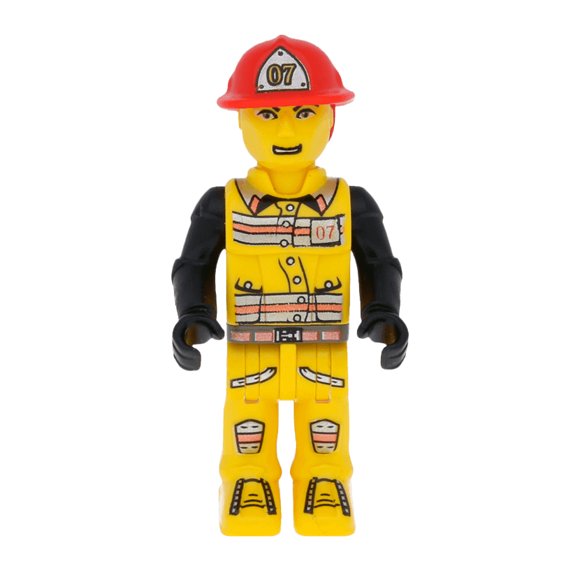 Фігурка Lego 4 Juniors Fireman in Hat #07 Інше js007 Б/У - Retromagaz
