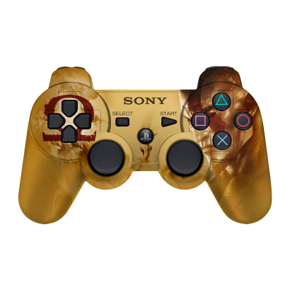 Геймпад Бездротовий Sony PlayStation 3 God of War Limited Edition Gold Б/У - Retromagaz