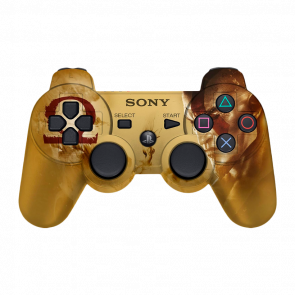Геймпад Бездротовий Sony PlayStation 3 God of War Limited Edition Gold Б/У