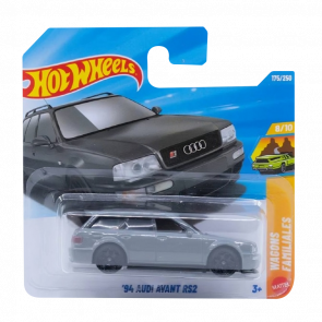 Машинка Базова Hot Wheels '94 Audi Avant RS2 Wagons 1:64 JJK18 Grey - Retromagaz