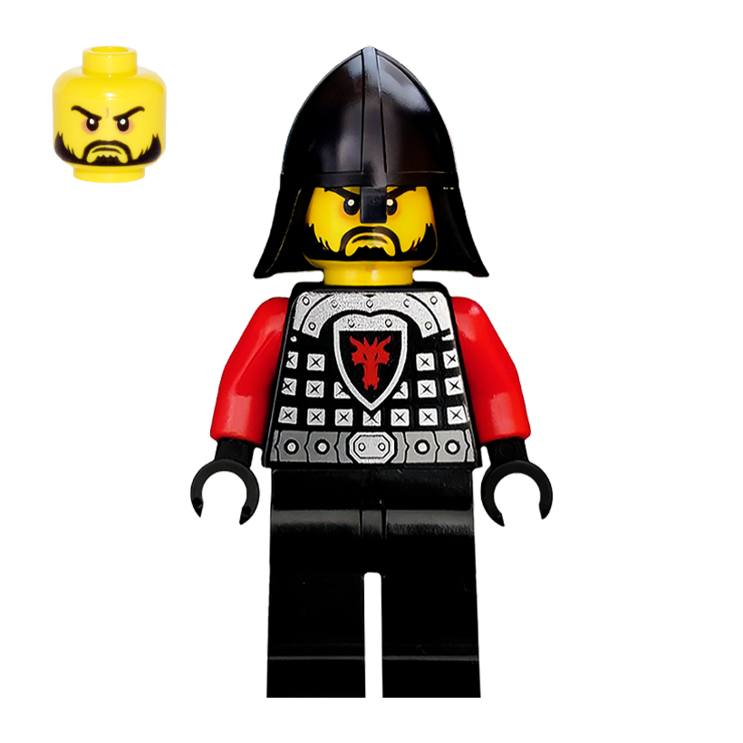 Фігурка Lego Castle 2013 Dragon Knight Scale Mail with Dragon Shield Castle cas525 Б/У - Retromagaz