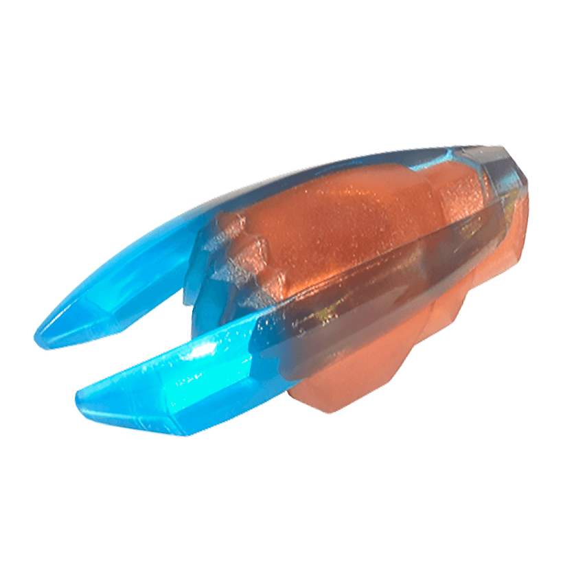 Зброя Lego Інше Ninjago Time Blade with Trans-Dark Blue Claws and Blades 28587pb04 6170923 6197946 Reddish Copper Б/У - Retromagaz