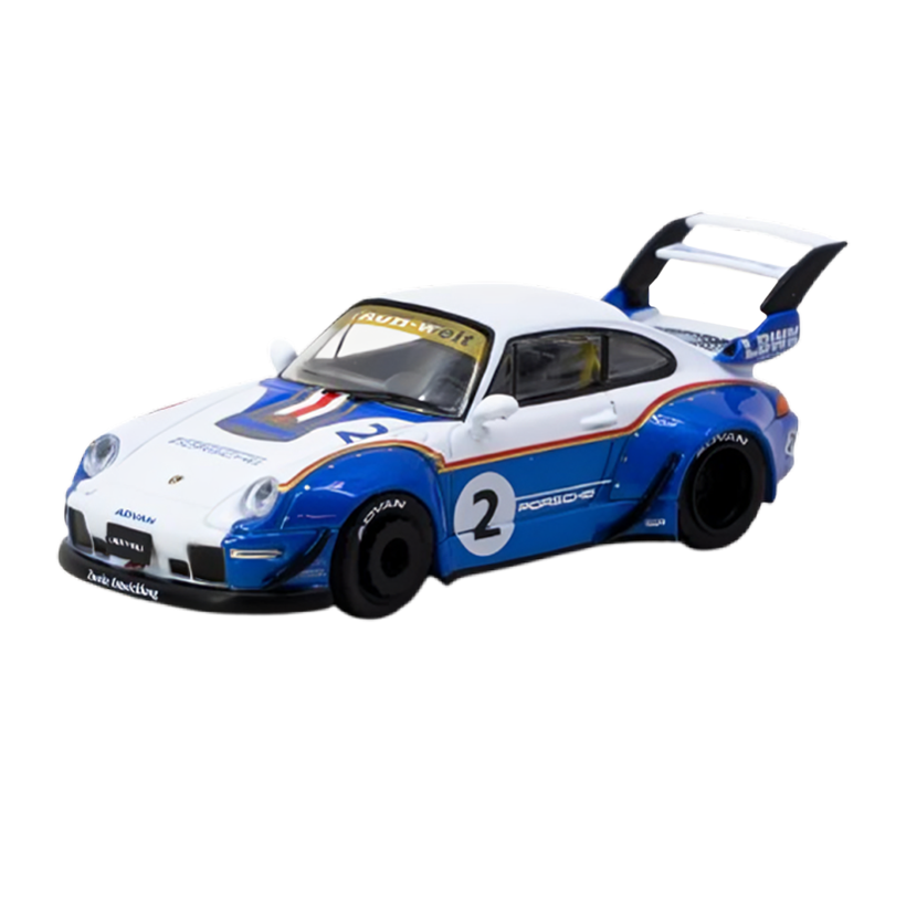 Машинка Premium Tarmac Works Porsche RWB 993 Liberty Walk 1:64 T64-TL017-LBWK White - Retromagaz