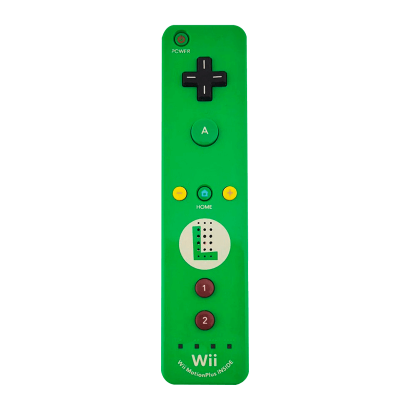 Контролер Бездротовий Nintendo Wii RVL-036 Remote Plus Luigi Limited Edition Green Blue Б/У - Retromagaz