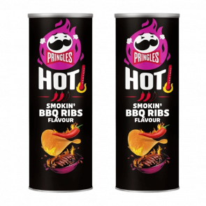 Набор Чипсы 2шт Pringles 1шт Hot Smokin' BBQ RIBS Flavour 160g 5053990175949